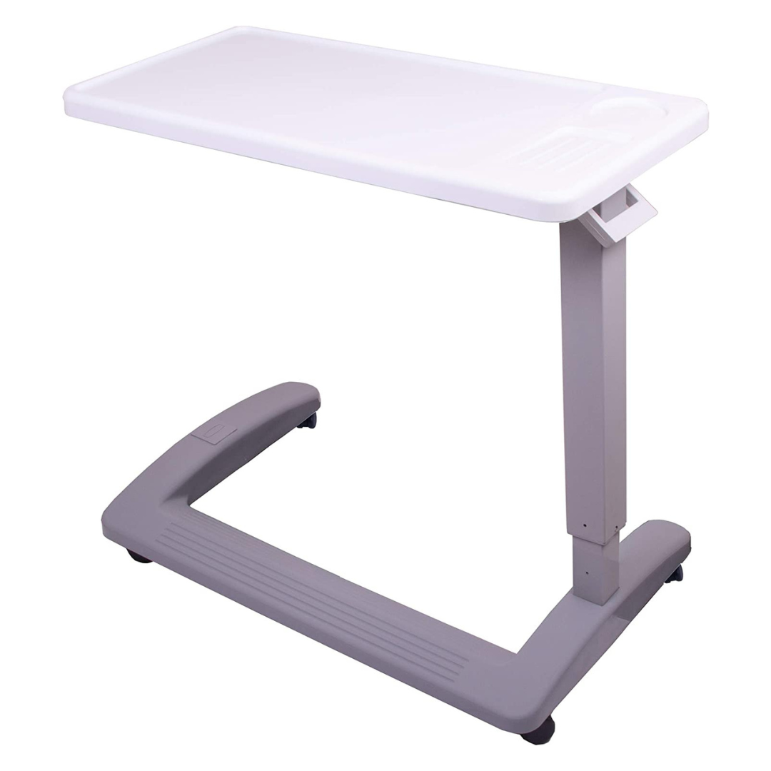 Carex Overbed Table - Rolling Bed Table and Desk with Adjustable Height - Senior.com Overbed Tables